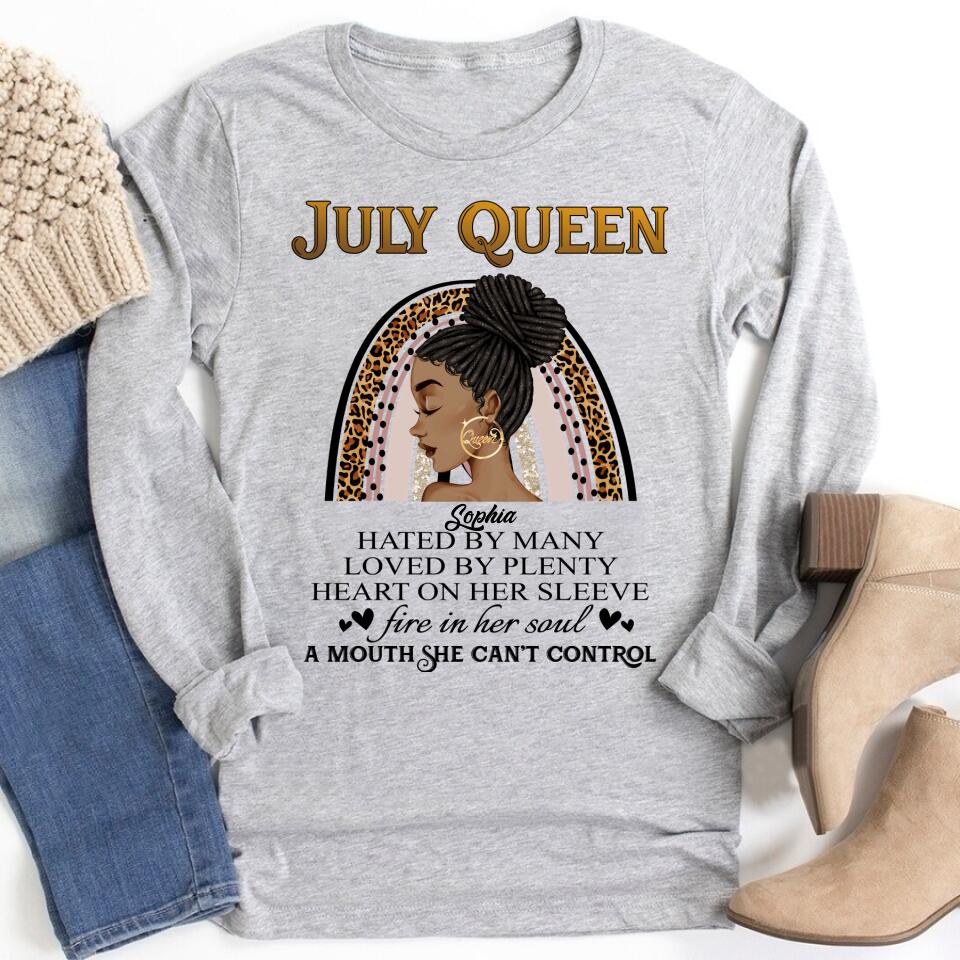 July Birthday Shirt, Custom Birthday Shirt, Queens Born In July, July Birthday Gifts, July Shirts For Woman