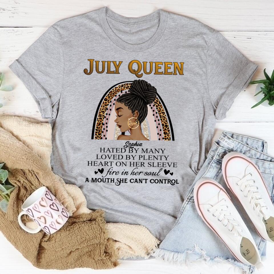 July Birthday Shirt, Custom Birthday Shirt, Queens Born In July, July Birthday Gifts, July Shirts For Woman
