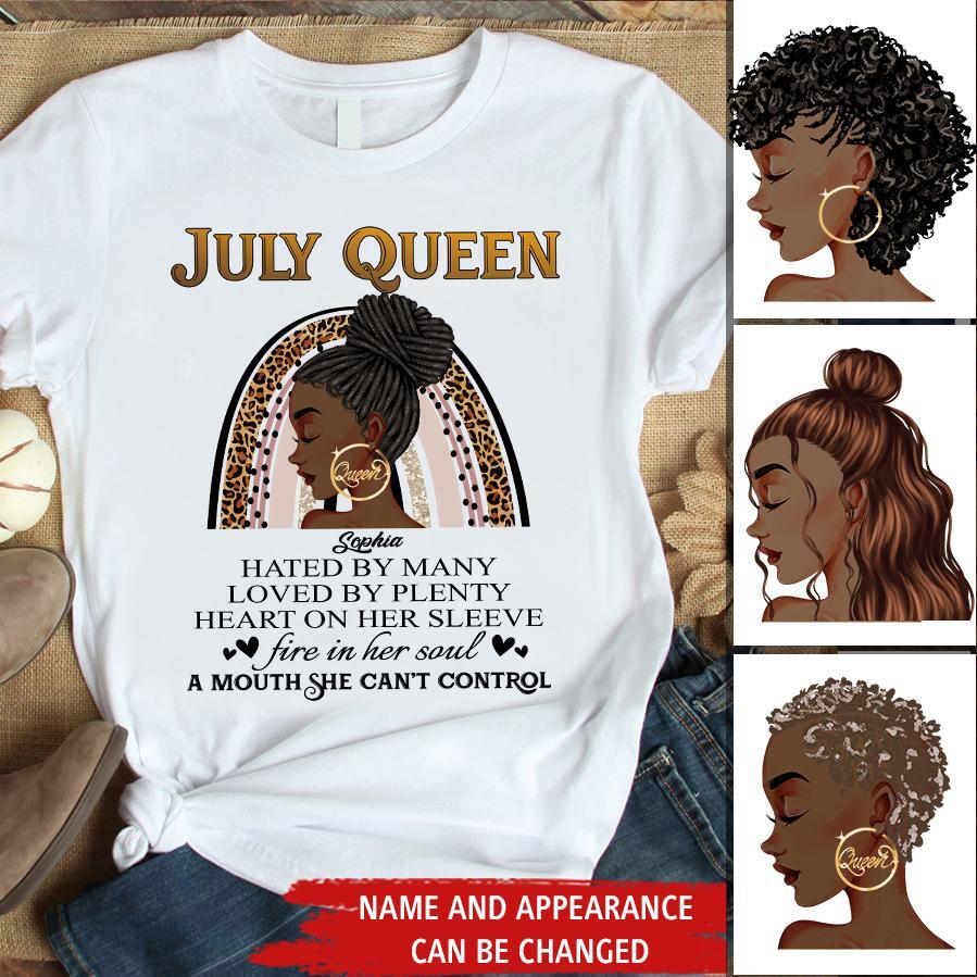 July Birthday Shirt, Custom Birthday Shirt, Queens Born In July, July Birthday Gifts, July Shirts For Woman