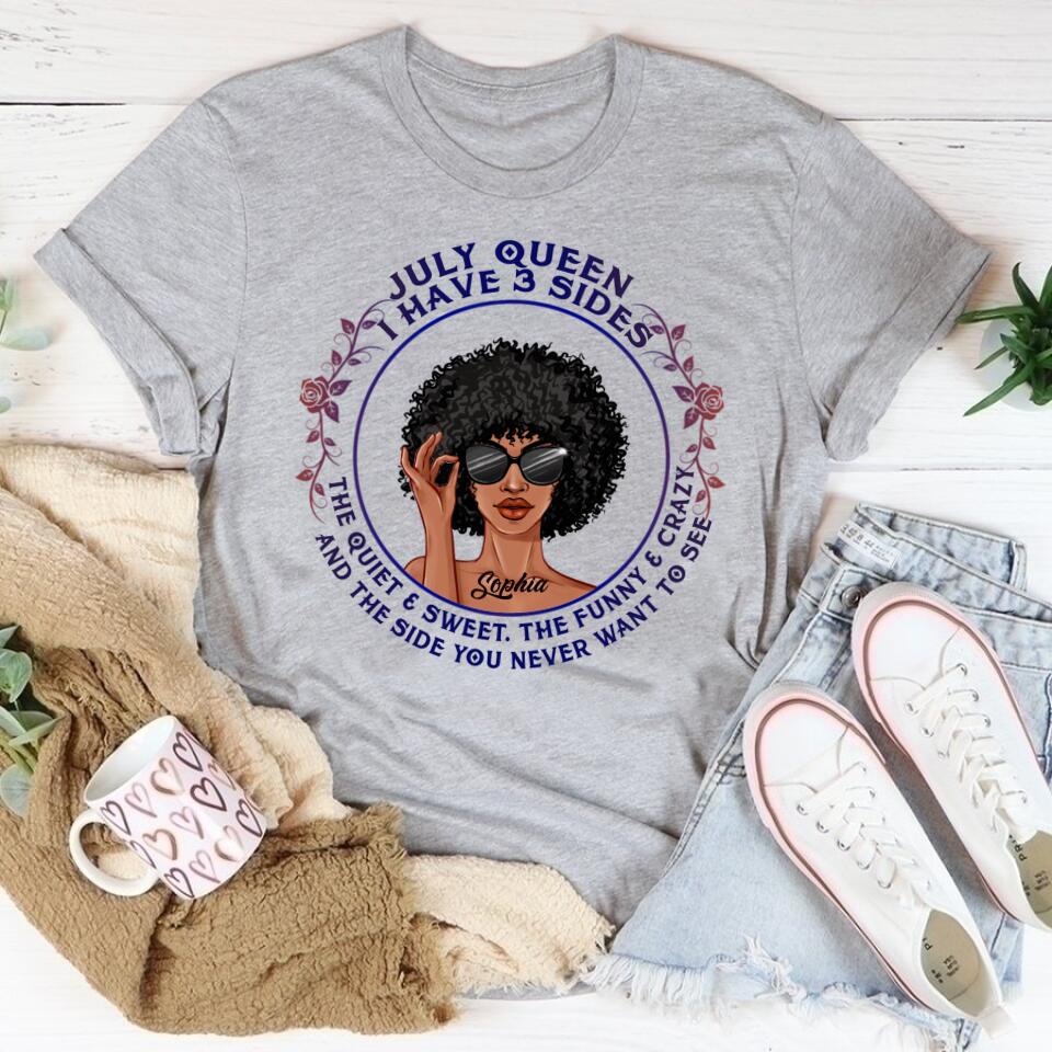 July Birthday Shirt, Custom Birthday Shirt, Queens Born In July, July Birthday Gifts, July Shirts For Woman