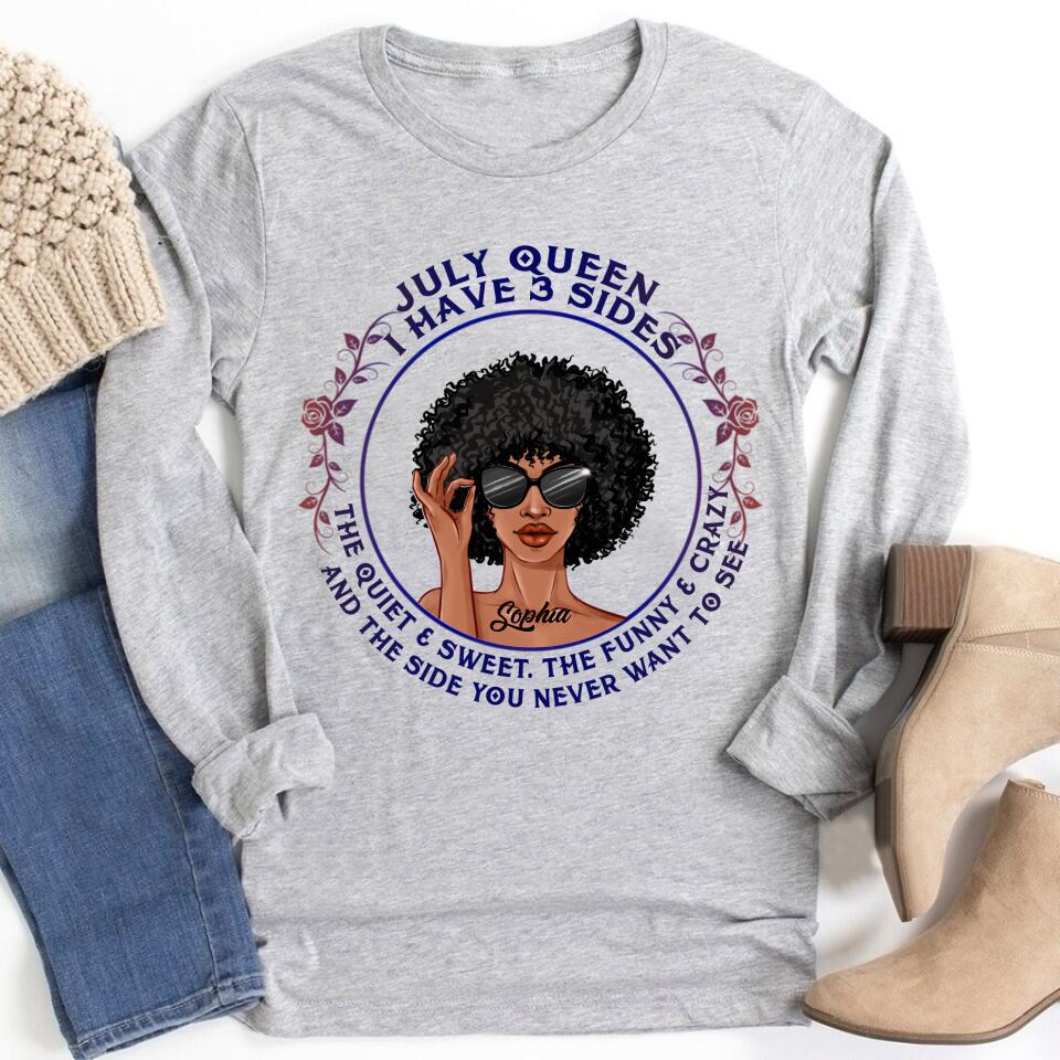 July Birthday Shirt, Custom Birthday Shirt, Queens Born In July, July Birthday Gifts, July Shirts For Woman