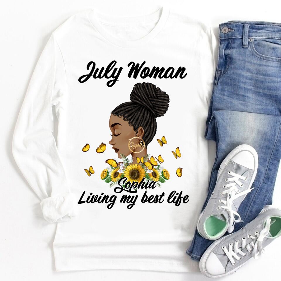 July Birthday Shirt, Custom Birthday Shirt, Queens Born In July, July Birthday Gifts, July Shirts For Woman