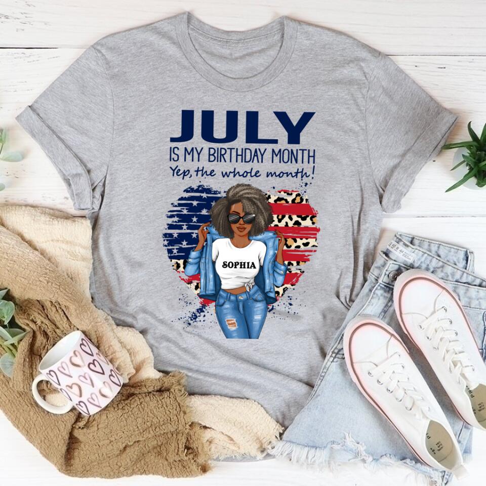 July Birthday Shirt, Custom Birthday Shirt, Queens Born In July, July Birthday Gifts, July Shirts For Woman