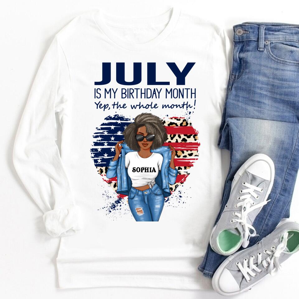 July Birthday Shirt, Custom Birthday Shirt, Queens Born In July, July Birthday Gifts, July Shirts For Woman