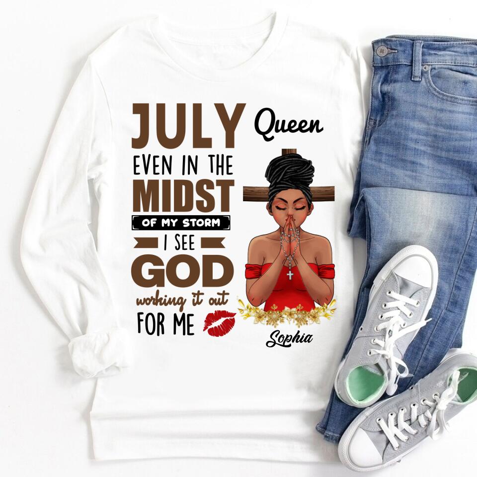 July Birthday Shirt, Custom Birthday Shirt, Queens Born In July, July Birthday Gifts, July Shirts For Woman