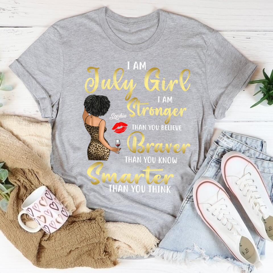 July Birthday Shirt, July Queen Custom Birthday Shirt, Queens Born In July, July Birthday Shirts For Woman, July Birthday Gifts