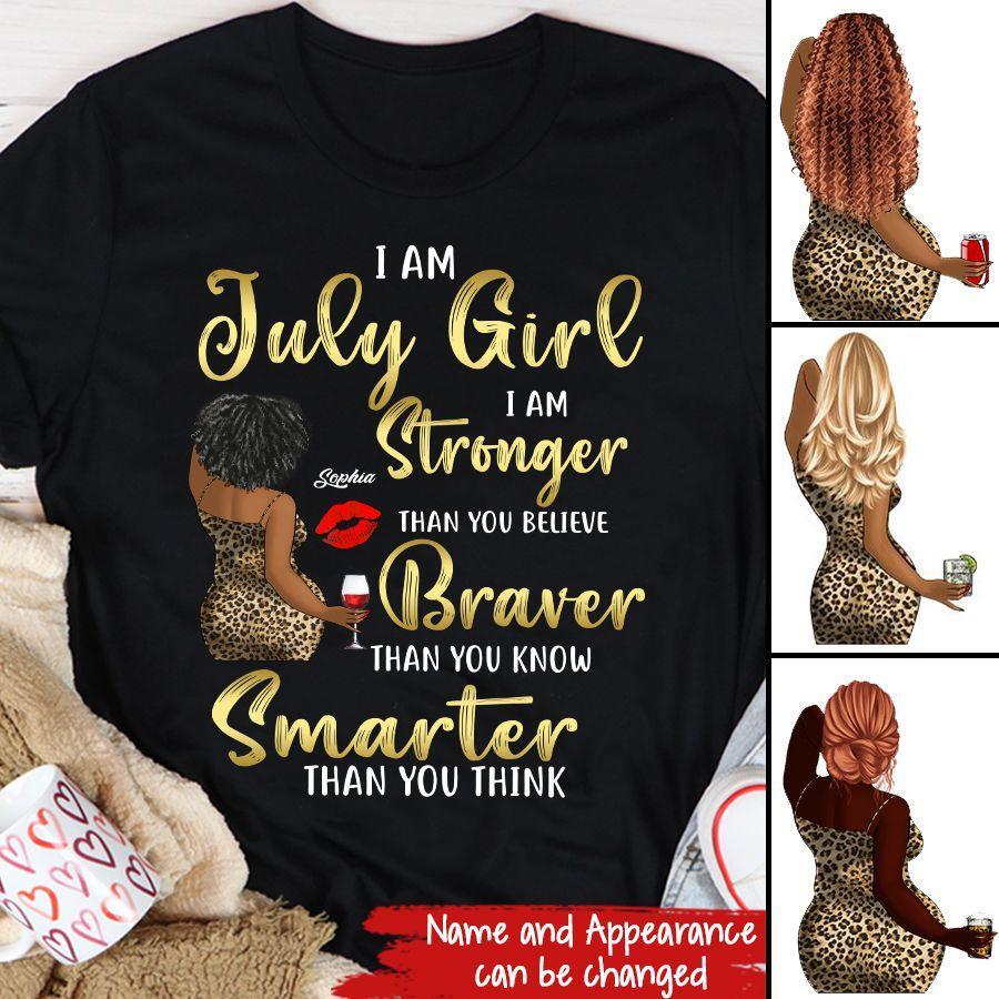 July Birthday Shirt, July Queen Custom Birthday Shirt, Queens Born In July, July Birthday Shirts For Woman, July Birthday Gifts