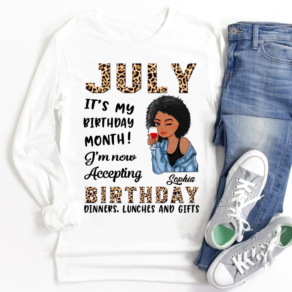 July Birthday Shirt, Custom Birthday Shirt, Queens Born In July, July Birthday Gifts, July Shirts For Woman