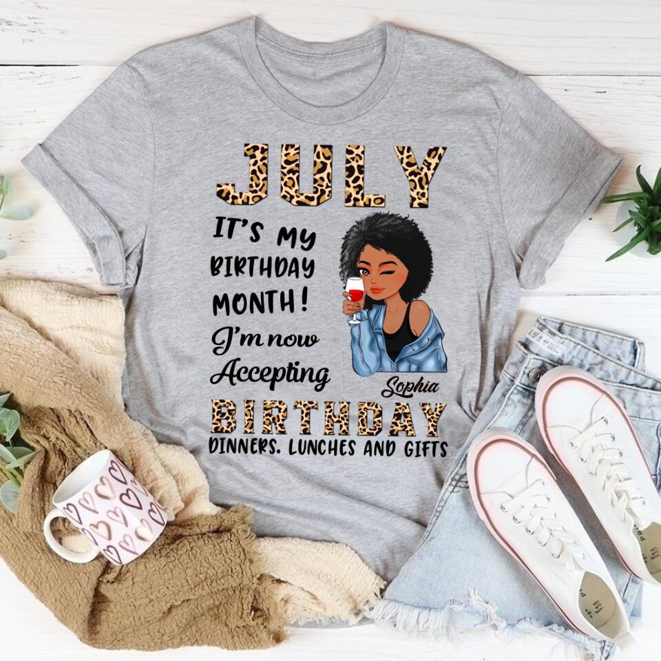July Birthday Shirt, Custom Birthday Shirt, Queens Born In July, July Birthday Gifts, July Shirts For Woman