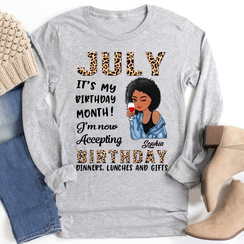 July Birthday Shirt, Custom Birthday Shirt, Queens Born In July, July Birthday Gifts, July Shirts For Woman