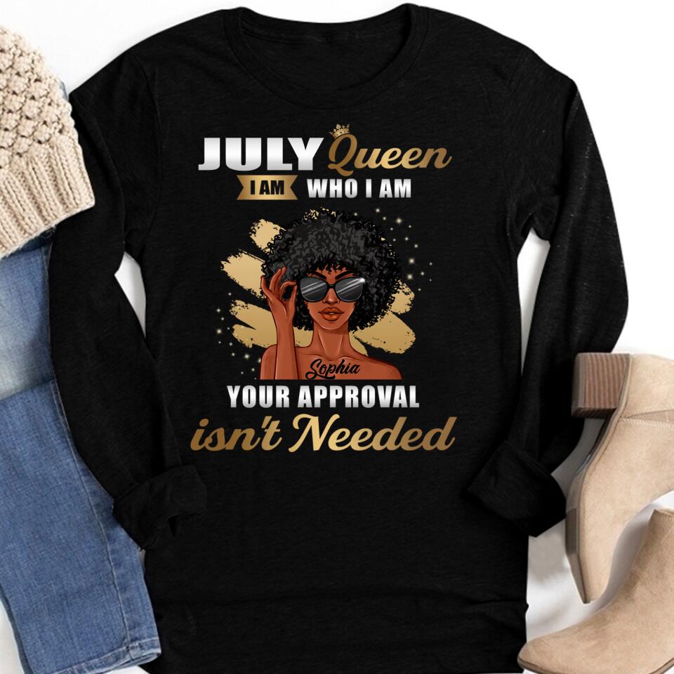 July Birthday Shirt, July Queen Custom Birthday Shirt, Queens Born In July, July Birthday Shirts For Woman, July Birthday Gifts