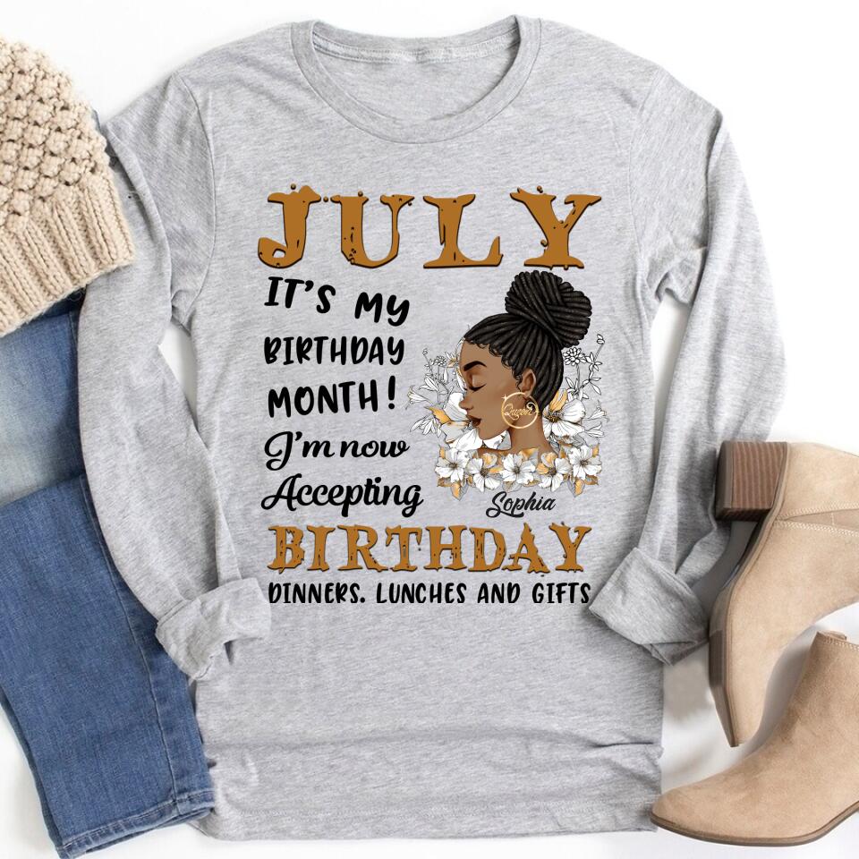 July Birthday Shirt, Custom Birthday Shirt, Queens Born In July, July Birthday Gifts, July Shirts For Woman