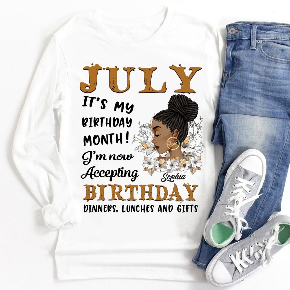 July Birthday Shirt, Custom Birthday Shirt, Queens Born In July, July Birthday Gifts, July Shirts For Woman