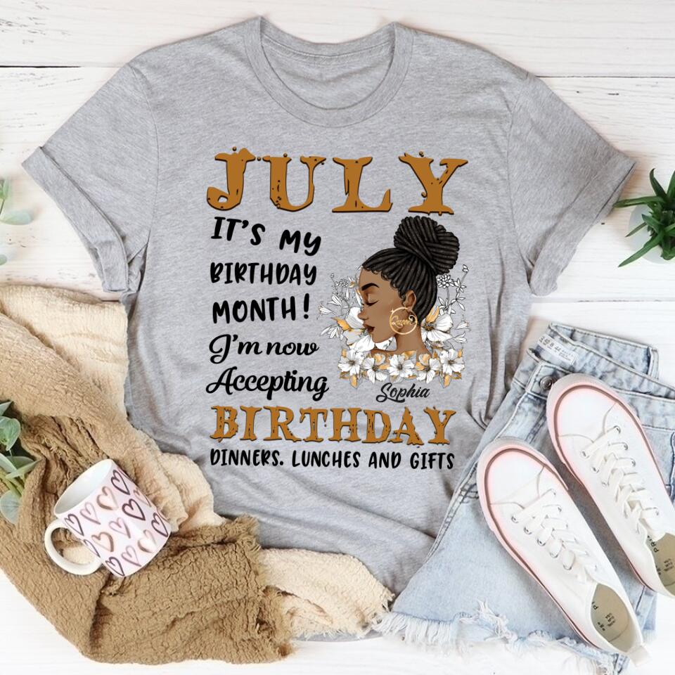July Birthday Shirt, Custom Birthday Shirt, Queens Born In July, July Birthday Gifts, July Shirts For Woman