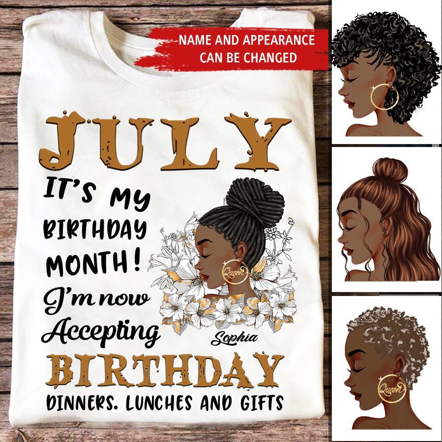 July Birthday Shirt, Custom Birthday Shirt, Queens Born In July, July Birthday Gifts, July Shirts For Woman