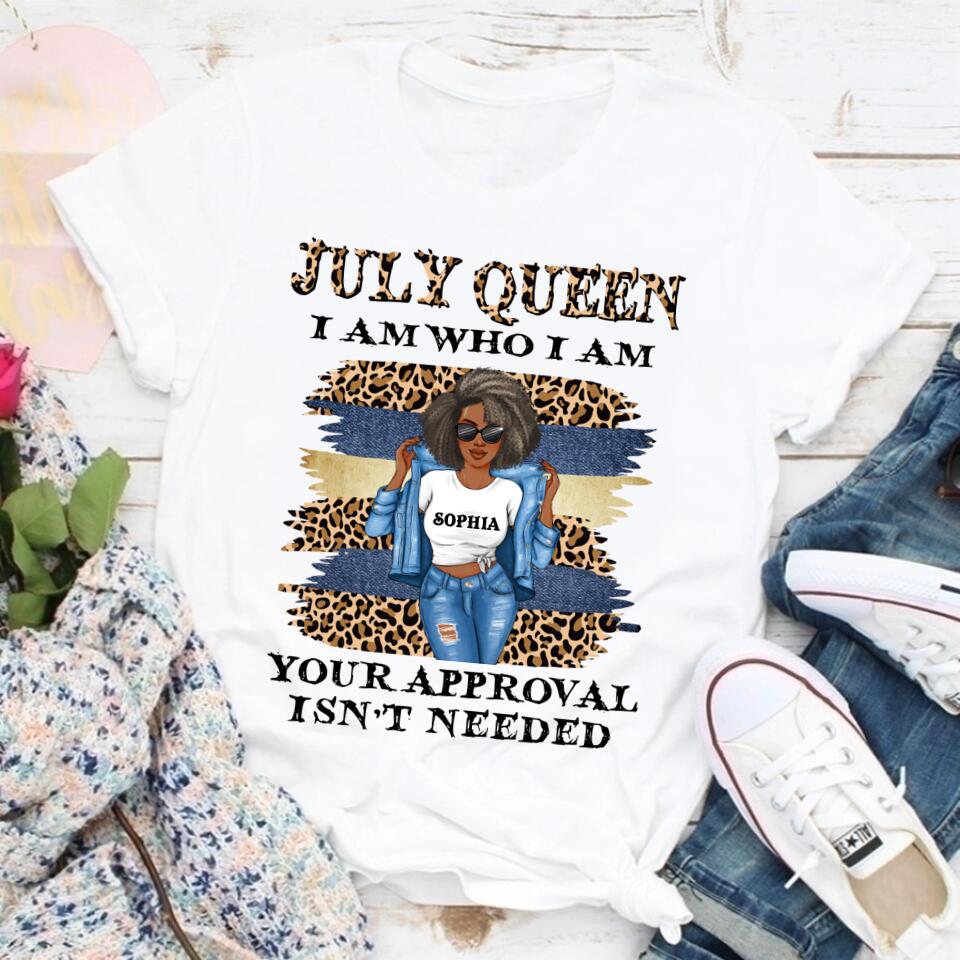 July Birthday Shirt, Custom Birthday Shirt, Queens Born In July, July Birthday Gifts, July Shirts For Woman