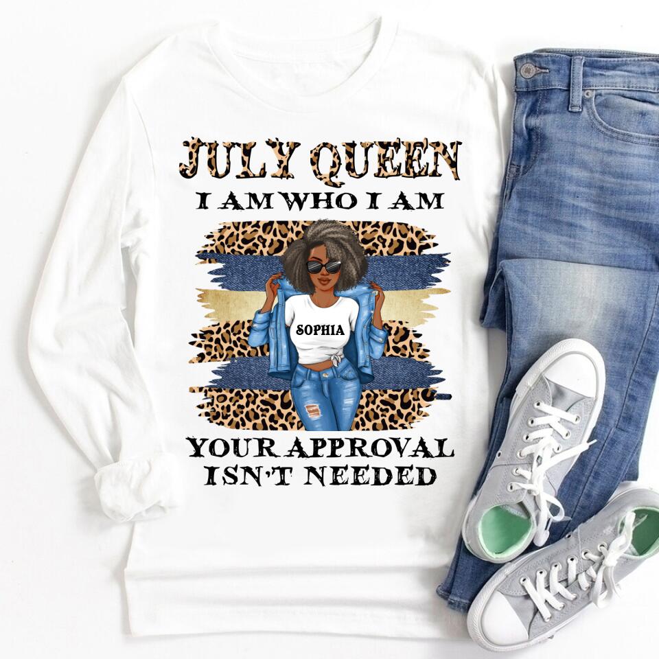 July Birthday Shirt, Custom Birthday Shirt, Queens Born In July, July Birthday Gifts, July Shirts For Woman