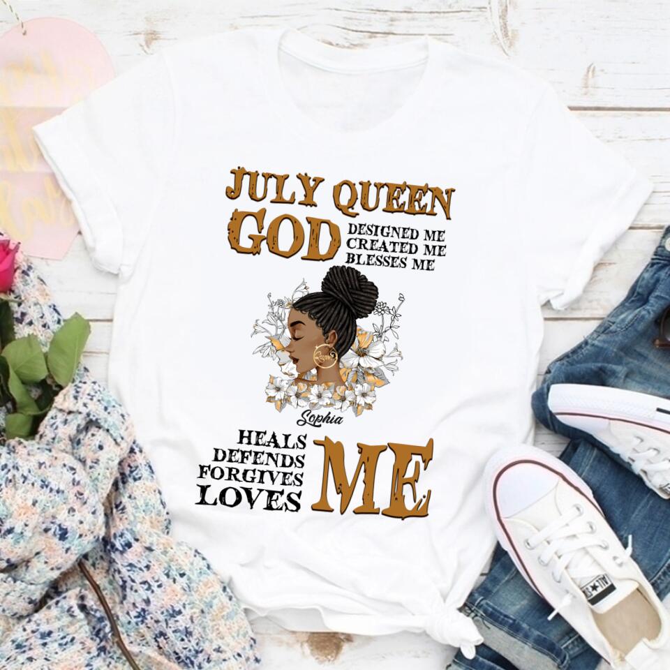 July Birthday Shirt, Custom Birthday Shirt, Queens Born In July, July Birthday Gifts, July Shirts For Woman