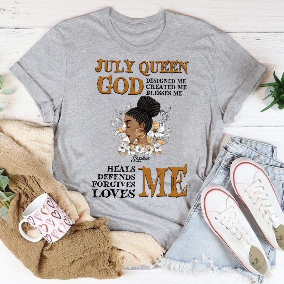 July Birthday Shirt, Custom Birthday Shirt, Queens Born In July, July Birthday Gifts, July Shirts For Woman