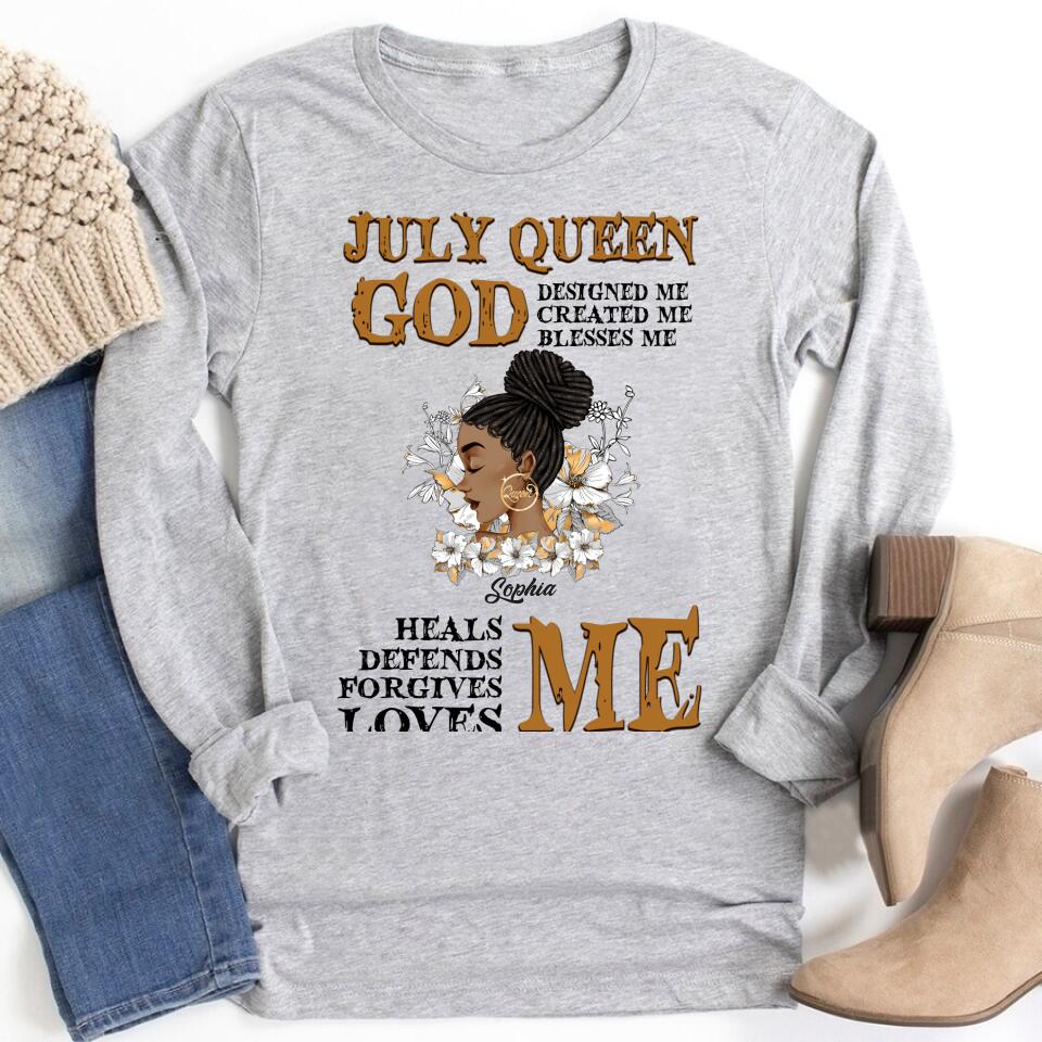 July Birthday Shirt, Custom Birthday Shirt, Queens Born In July, July Birthday Gifts, July Shirts For Woman