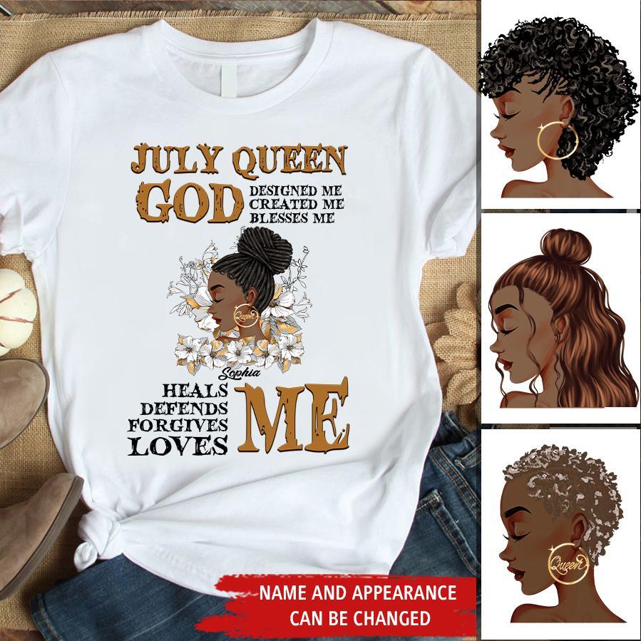 July Birthday Shirt, Custom Birthday Shirt, Queens Born In July, July Birthday Gifts, July Shirts For Woman