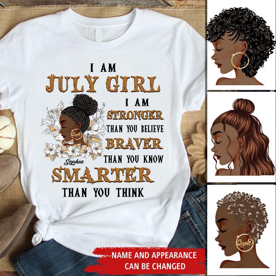 July Birthday Shirt, Custom Birthday Shirt, Queens Born In July, July Birthday Gifts, July Shirts For Woman