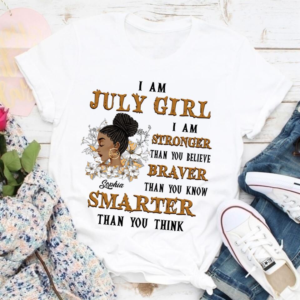 July Birthday Shirt, Custom Birthday Shirt, Queens Born In July, July Birthday Gifts, July Shirts For Woman