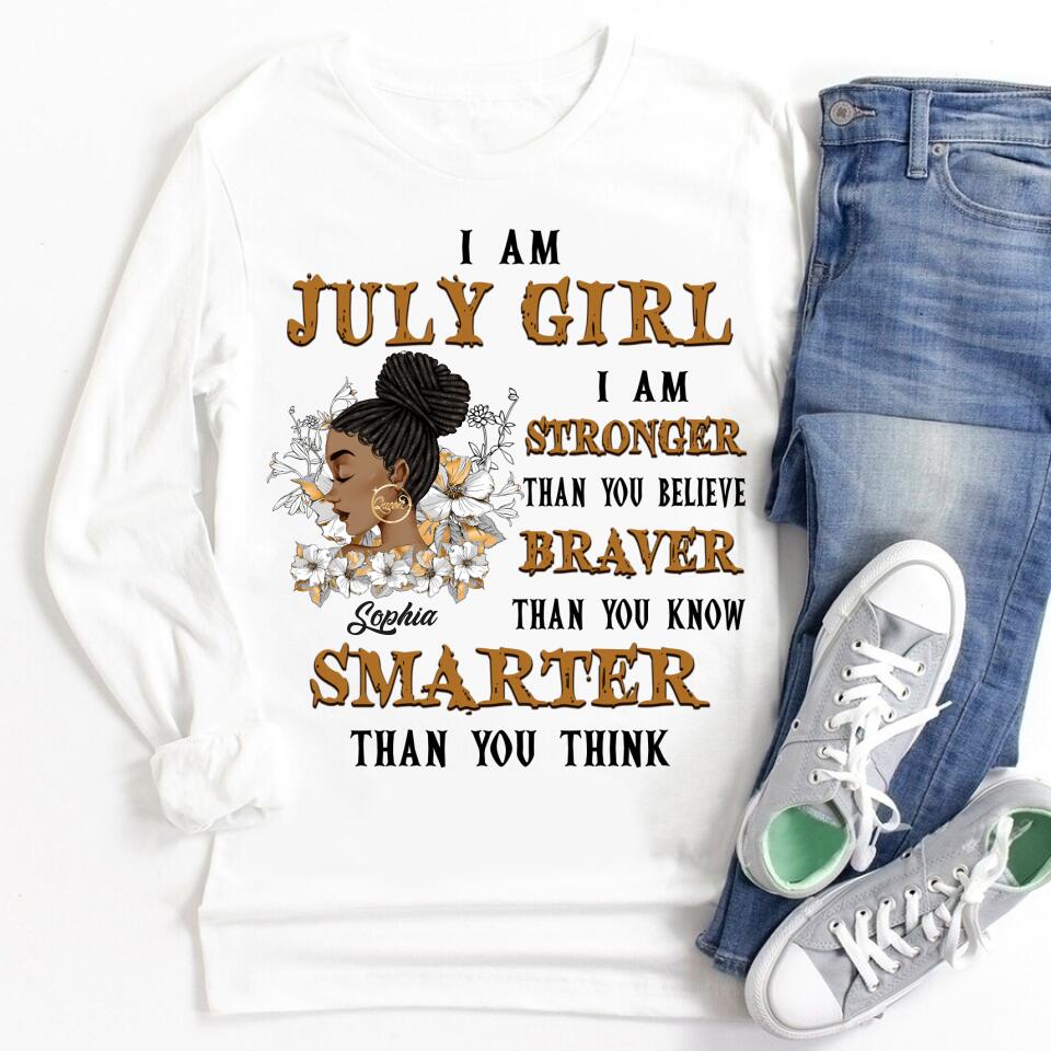 July Birthday Shirt, Custom Birthday Shirt, Queens Born In July, July Birthday Gifts, July Shirts For Woman