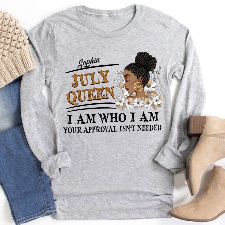 July Birthday Shirt, Custom Birthday Shirt, Queens Born In July, July Birthday Gifts, July Shirts For Woman