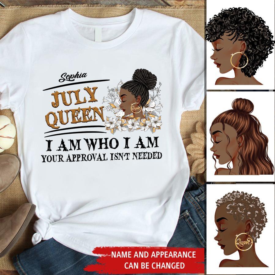 July Birthday Shirt, Custom Birthday Shirt, Queens Born In July, July Birthday Gifts, July Shirts For Woman