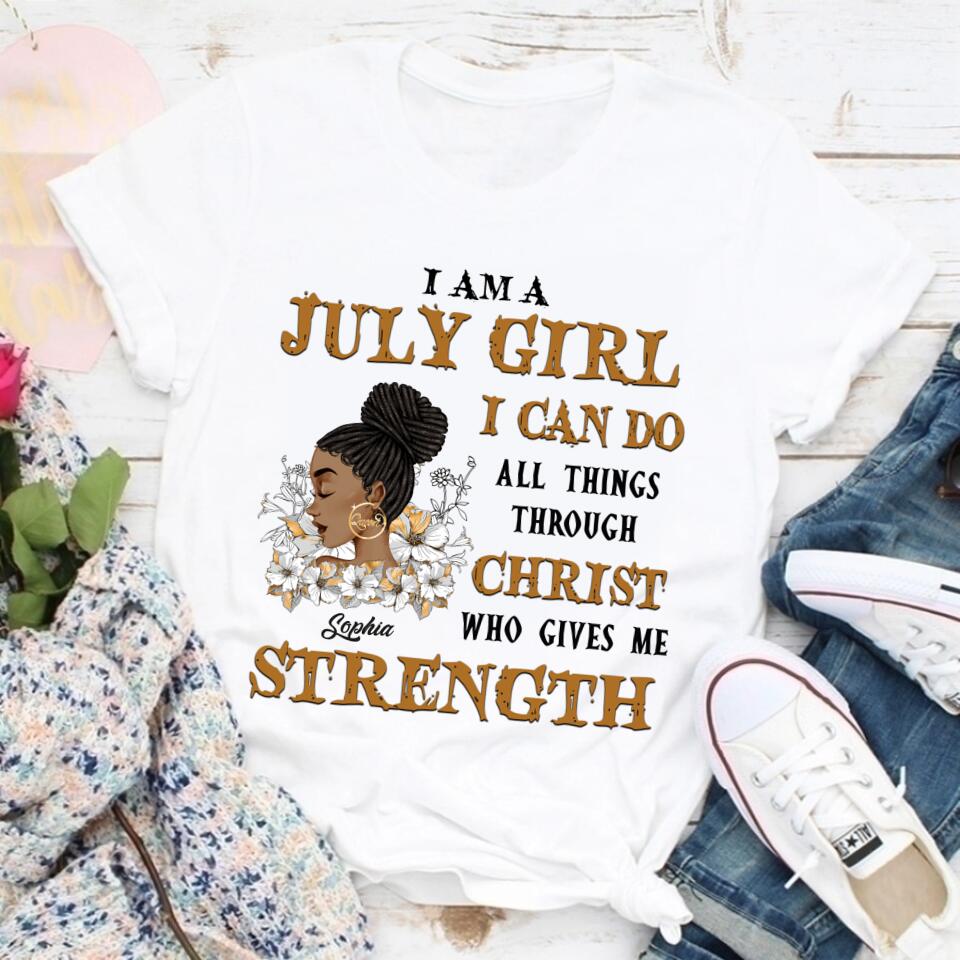 July Birthday Shirt, Custom Birthday Shirt, Queens Born In July, July Birthday Gifts, July Shirts For Woman