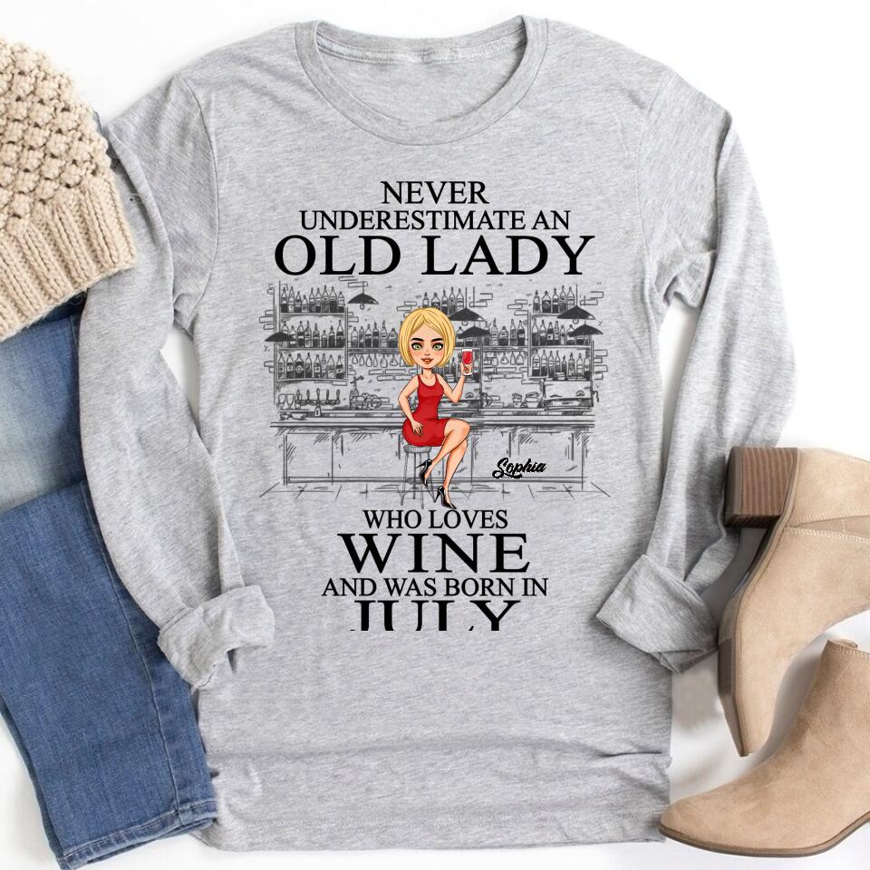 July Birthday Shirt, July Queen Custom Birthday Shirt, Queens Born In July, Wine Lover July Birthday Shirts For Woman, July Birthday Gifts
