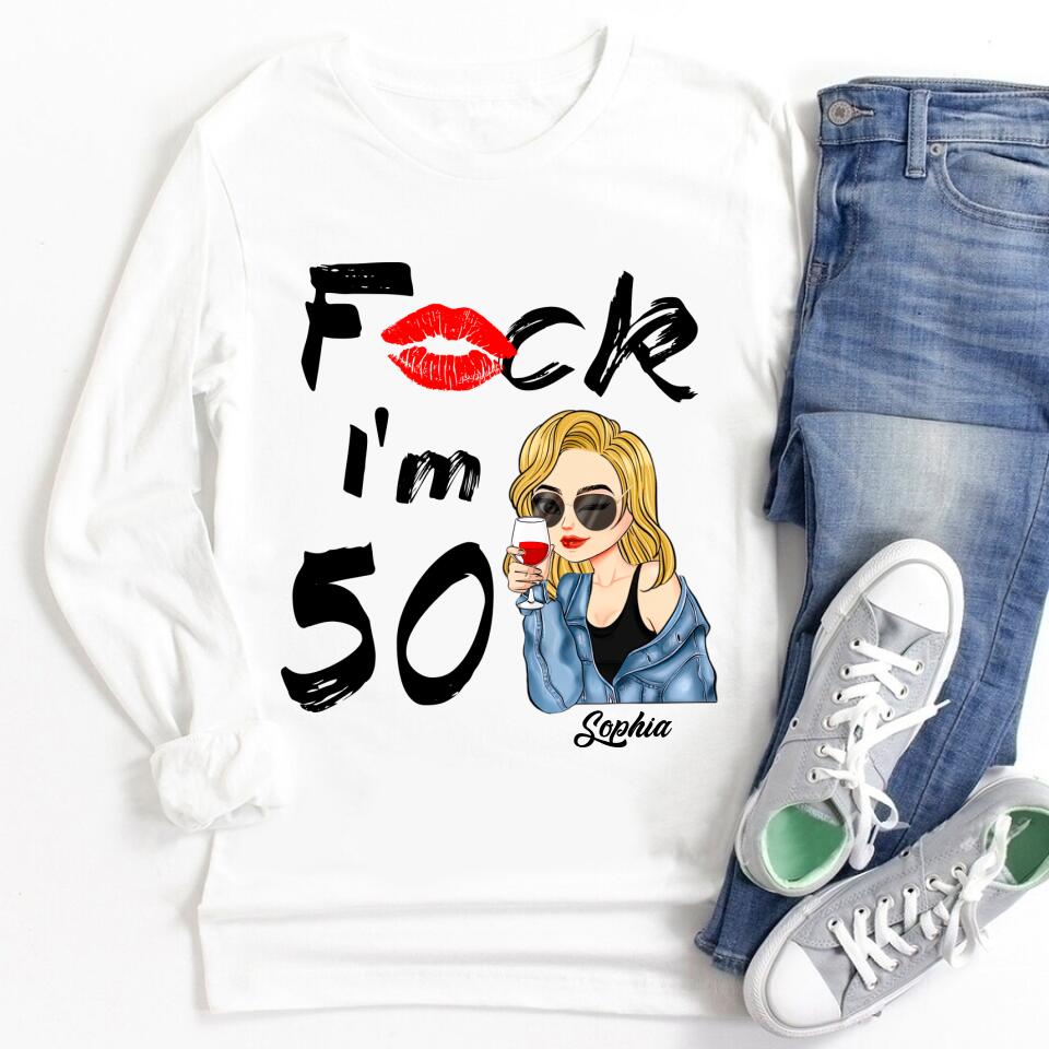 I&#39;m 50 - Vintage 1972 Shirt, Custom Birthday Shirt, 50th Birthday Unique Gifts For Woman, 50th Birthday Ideas, Turning 50 Years Old Cotton Shirt