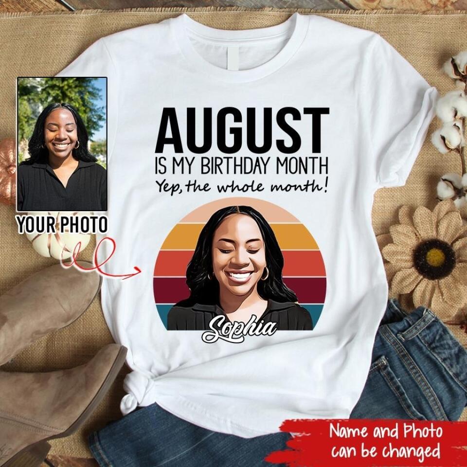 August Birthday Shirt, Custom Birthday Shirt, Queens Born In August, August Birthday Shirts For Woman, August Birthday Gifts