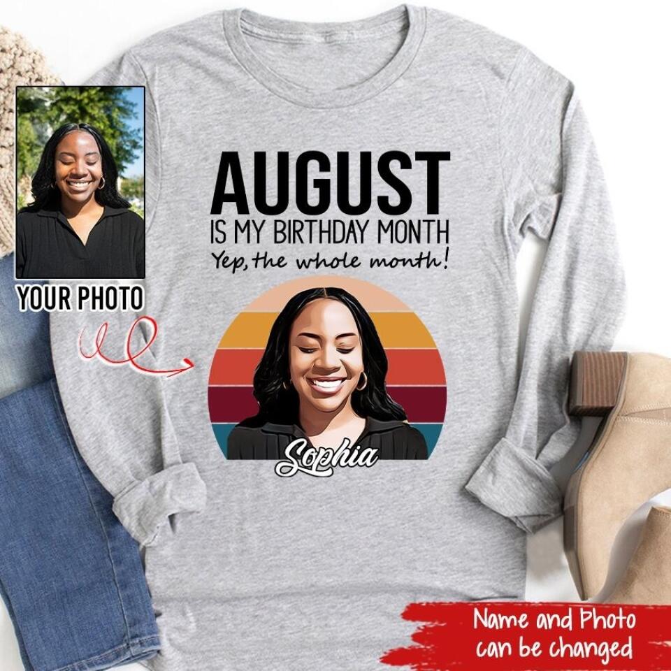 August Birthday Shirt, Custom Birthday Shirt, Queens Born In August, August Birthday Shirts For Woman, August Birthday Gifts