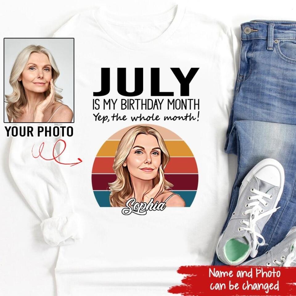 July Birthday Shirt, Custom Birthday Shirt, Queens Born In July, July Birthday Shirts For Woman, July Birthday Gifts