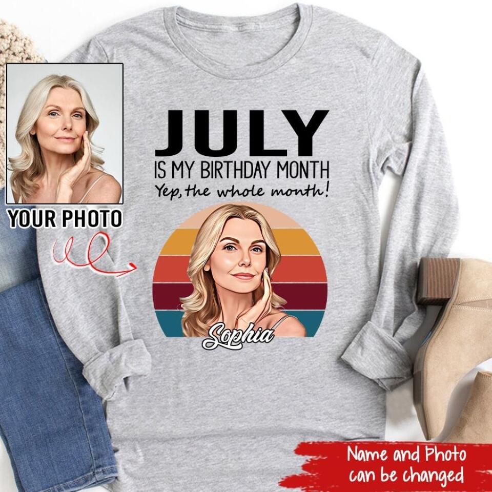July Birthday Shirt, Custom Birthday Shirt, Queens Born In July, July Birthday Shirts For Woman, July Birthday Gifts