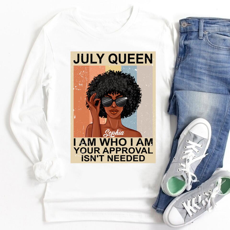 July Birthday Shirt, Custom Birthday Shirt, Queens Born In July, July Birthday Gifts, July Shirts For Woman