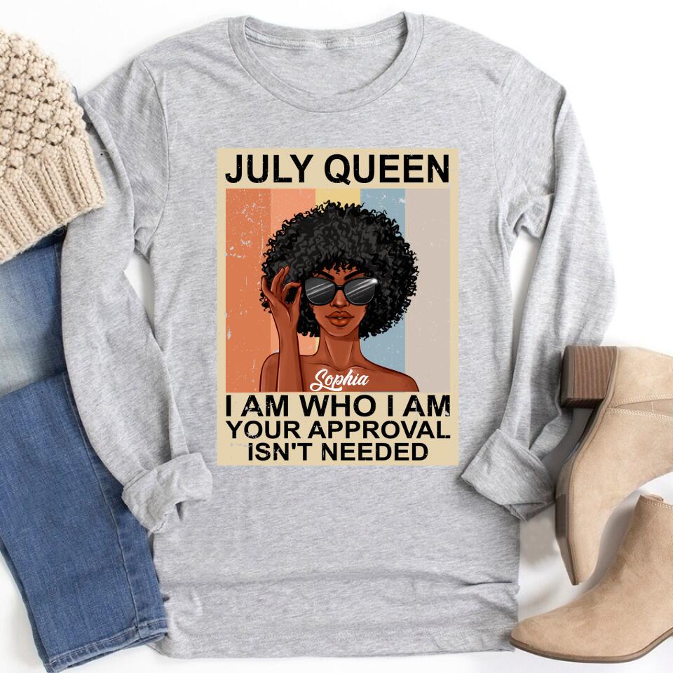 July Birthday Shirt, Custom Birthday Shirt, Queens Born In July, July Birthday Gifts, July Shirts For Woman