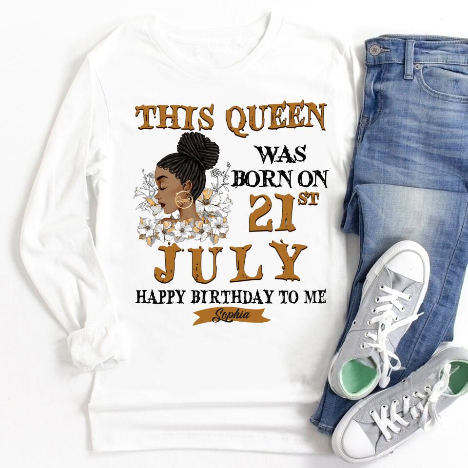 July Birthday Shirt, Custom Birthday Shirt, Queens Born In July, July Birthday Gifts, July Shirts For Woman