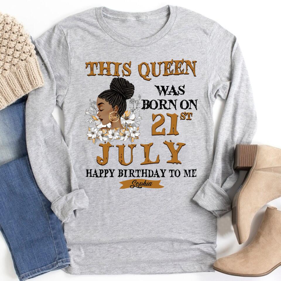 July Birthday Shirt, Custom Birthday Shirt, Queens Born In July, July Birthday Gifts, July Shirts For Woman