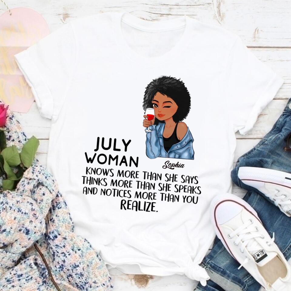 July Birthday Shirt, Custom Birthday Shirt, Queens Born In July, July Birthday Gifts, July Shirts For Woman