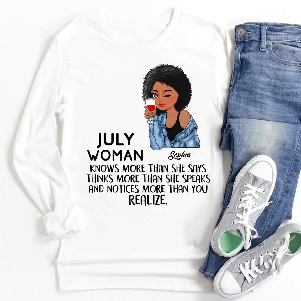 July Birthday Shirt, Custom Birthday Shirt, Queens Born In July, July Birthday Gifts, July Shirts For Woman