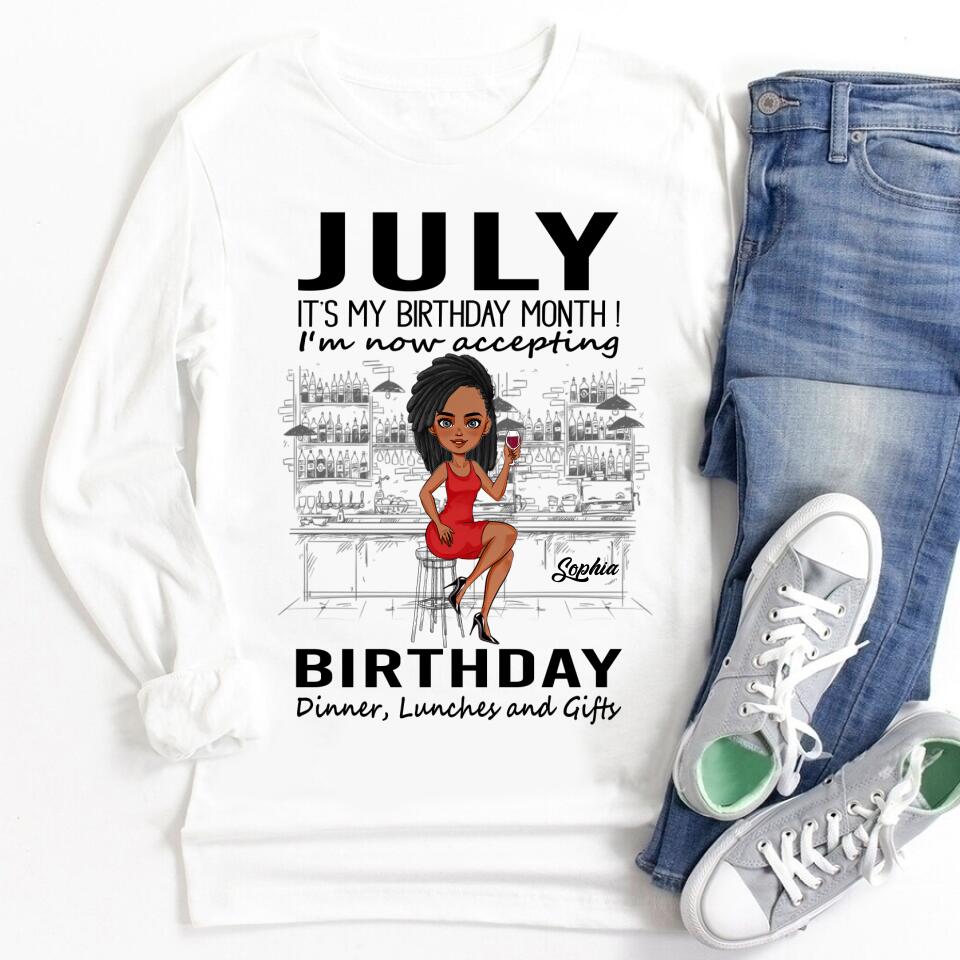 July Birthday Shirt, Custom Birthday Shirt, Queens Born In July, July Birthday Gifts, July Shirts For Woman