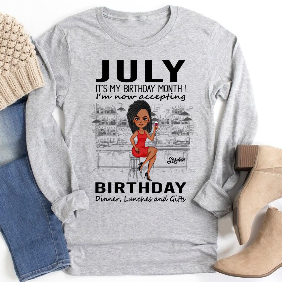 July Birthday Shirt, Custom Birthday Shirt, Queens Born In July, July Birthday Gifts, July Shirts For Woman