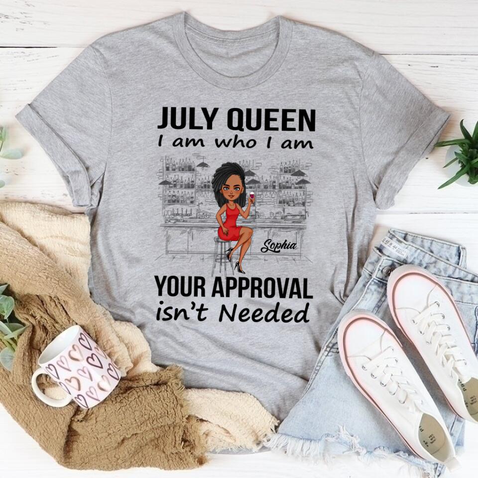 July Birthday Shirt, Custom Birthday Shirt, Queens Born In July, July Birthday Gifts, July Shirts For Woman