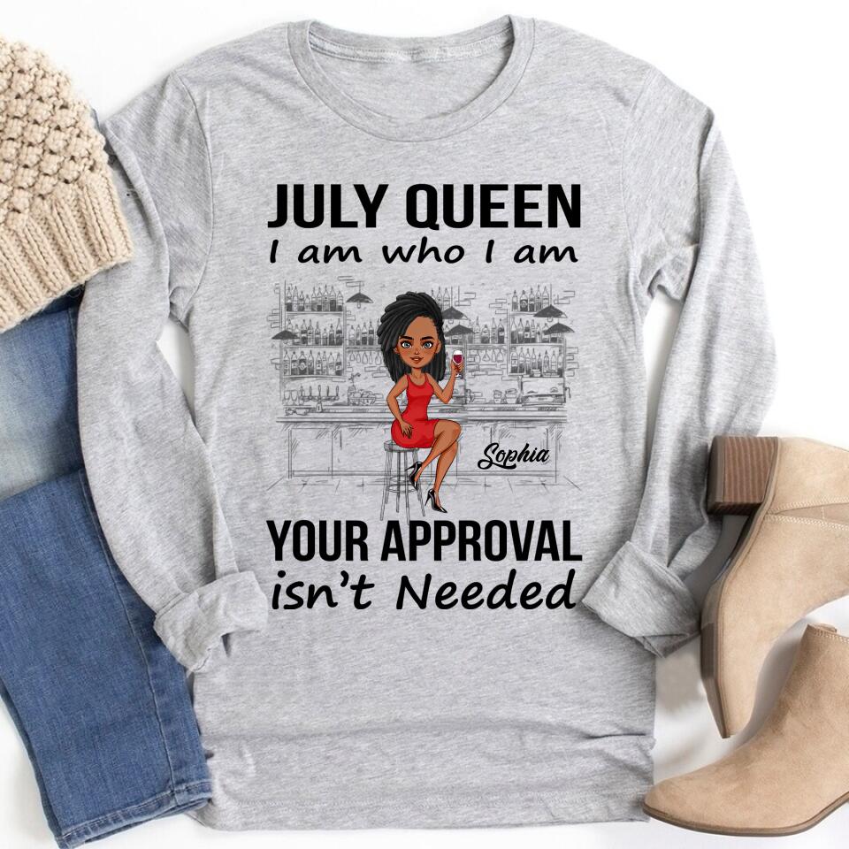 July Birthday Shirt, Custom Birthday Shirt, Queens Born In July, July Birthday Gifts, July Shirts For Woman