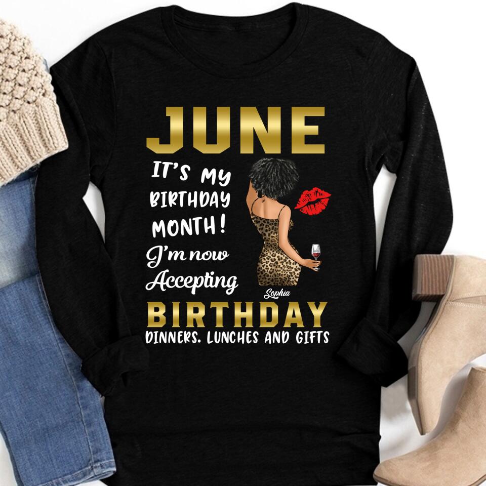 June Birthday Shirt, Custom Birthday Shirt, Queens Born In June, June Birthday Shirts For Woman, June Birthday Gifts