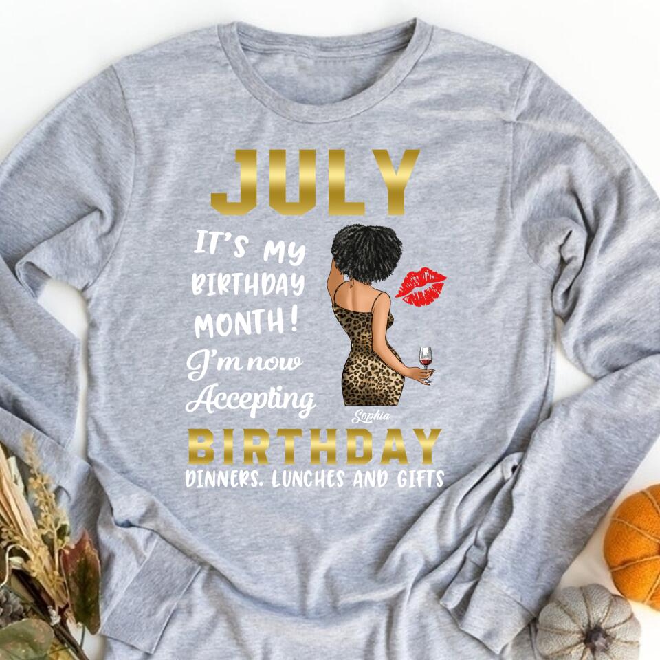 July Birthday Shirt, Custom Birthday Shirt, Queens Born In July, July Birthday Gifts, July Shirts For Woman