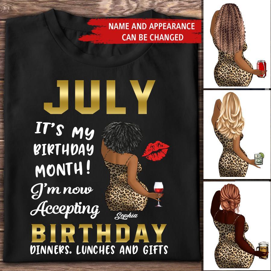 July Birthday Shirt, Custom Birthday Shirt, Queens Born In July, July Birthday Gifts, July Shirts For Woman